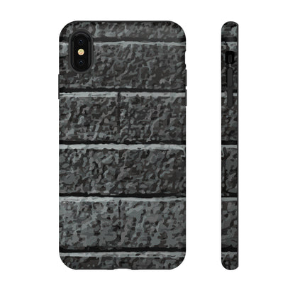 Phone Case-BLACK BRICK | Tough-iPhone XS MAX-Matte-PhoneCaseBoss-Phone-Best-Phone-Cases