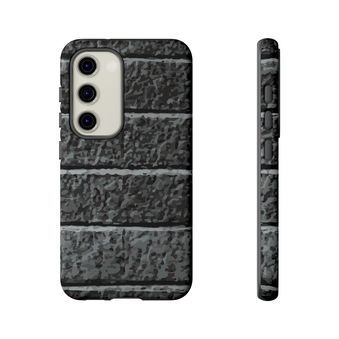 Phone Case-BLACK BRICK | Tough-Samsung Galaxy S23-Matte-PhoneCaseBoss-Phone-Best-Phone-Cases