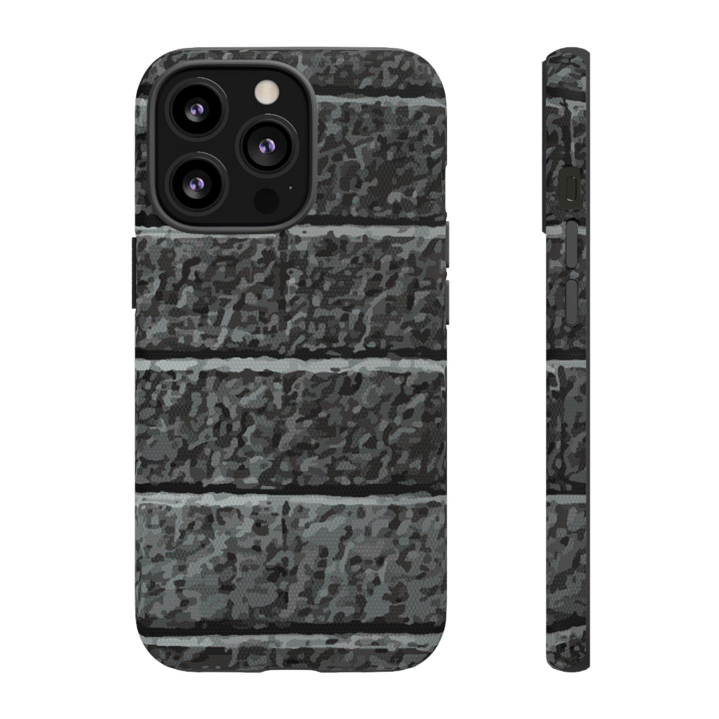 Phone Case-BLACK BRICK | Tough-iPhone 13 Pro-Matte-PhoneCaseBoss-Phone-Best-Phone-Cases