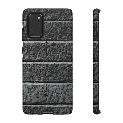 Phone Case-BLACK BRICK | Tough-Samsung Galaxy S20+-Glossy-PhoneCaseBoss-Phone-Best-Phone-Cases