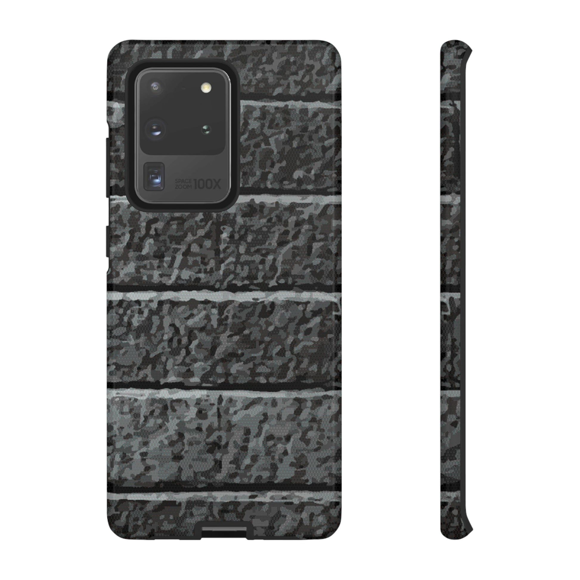 Phone Case-BLACK BRICK | Tough-Samsung Galaxy S20 Ultra-Glossy-PhoneCaseBoss-Phone-Best-Phone-Cases