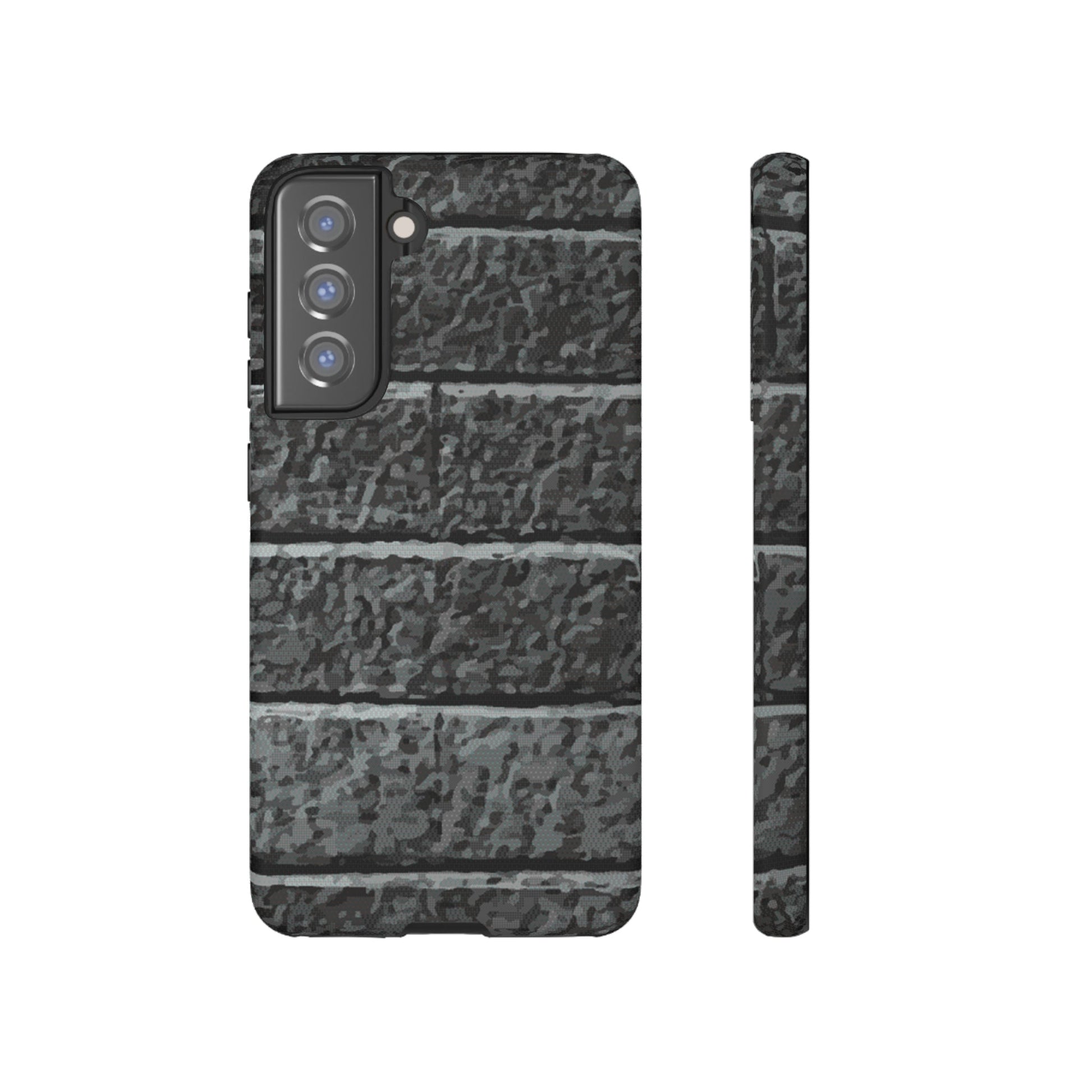 Phone Case-BLACK BRICK | Tough-Samsung Galaxy S21 FE-Matte-PhoneCaseBoss-Phone-Best-Phone-Cases