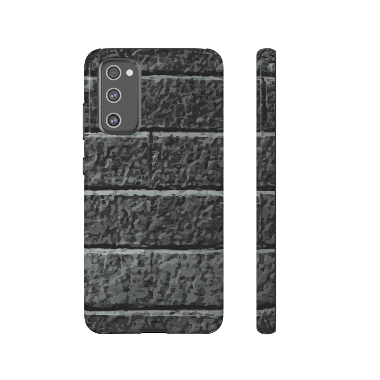 Phone Case-BLACK BRICK | Tough-Samsung Galaxy S20 FE-Glossy-PhoneCaseBoss-Phone-Best-Phone-Cases