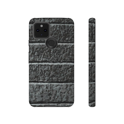 Phone Case-BLACK BRICK | Tough-Google Pixel 5 5G-Glossy-PhoneCaseBoss-Phone-Best-Phone-Cases