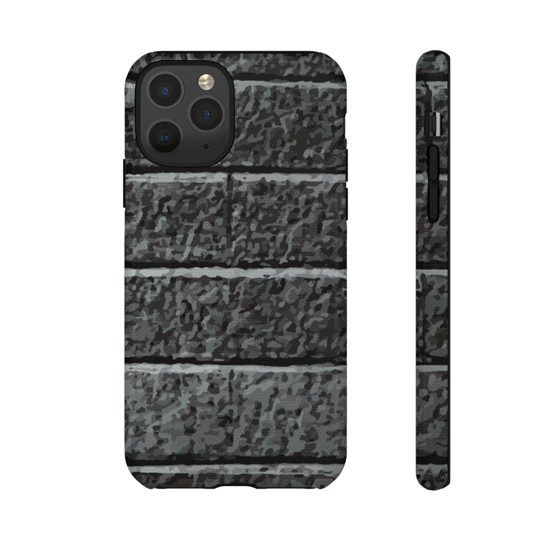 Phone Case-BLACK BRICK | Tough-iPhone 11 Pro-Glossy-PhoneCaseBoss-Phone-Best-Phone-Cases