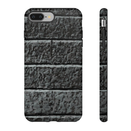 Phone Case-BLACK BRICK | Tough-iPhone 8 Plus-Matte-PhoneCaseBoss-Phone-Best-Phone-Cases