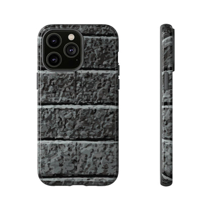 Phone Case-BLACK BRICK | Tough-iPhone 14 Pro Max-Glossy-PhoneCaseBoss-Phone-Best-Phone-Cases