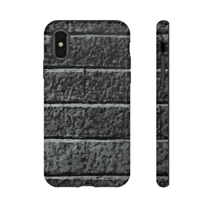 Phone Case-BLACK BRICK | Tough-iPhone X-Glossy-PhoneCaseBoss-Phone-Best-Phone-Cases