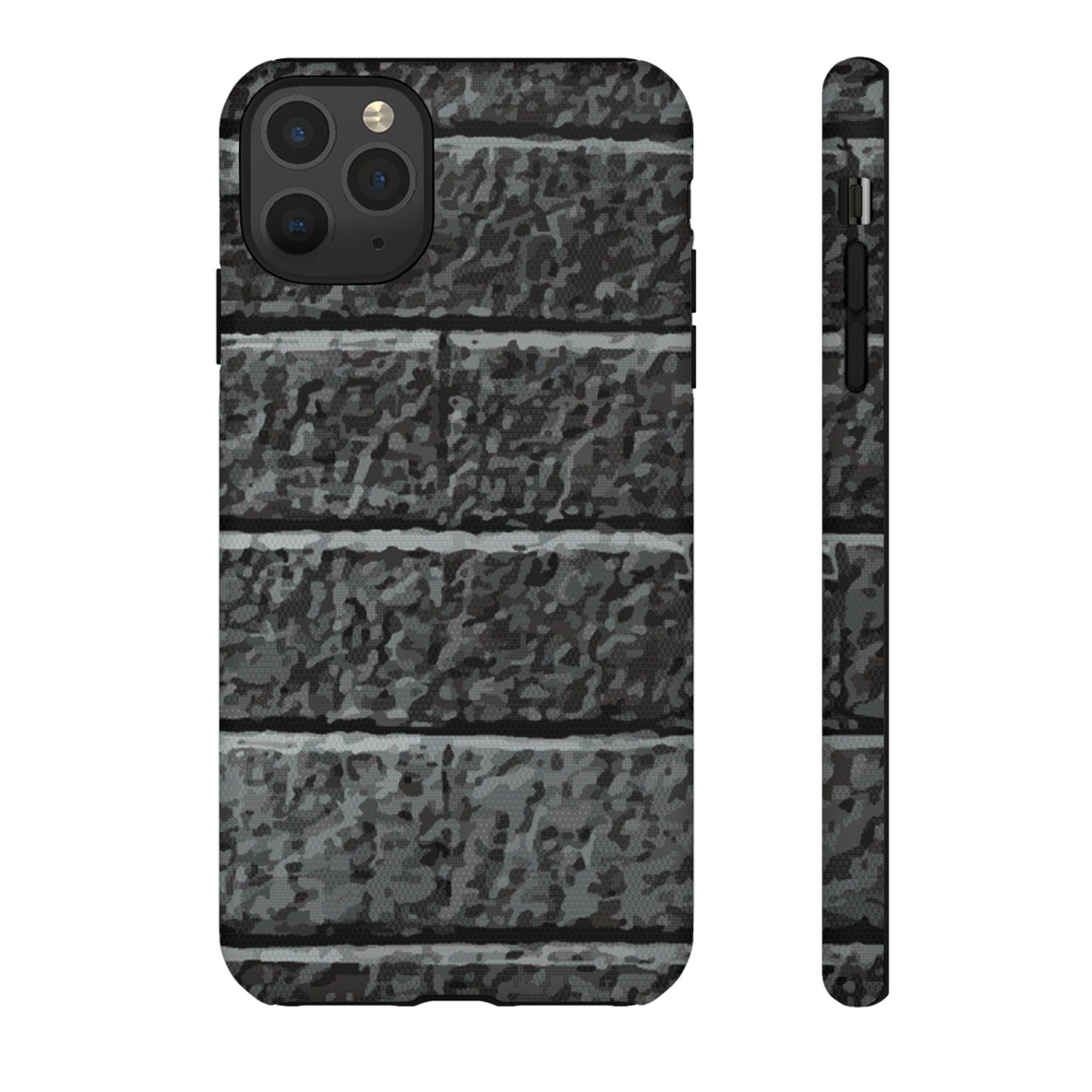 Phone Case-BLACK BRICK | Tough-iPhone 11 Pro Max-Matte-PhoneCaseBoss-Phone-Best-Phone-Cases