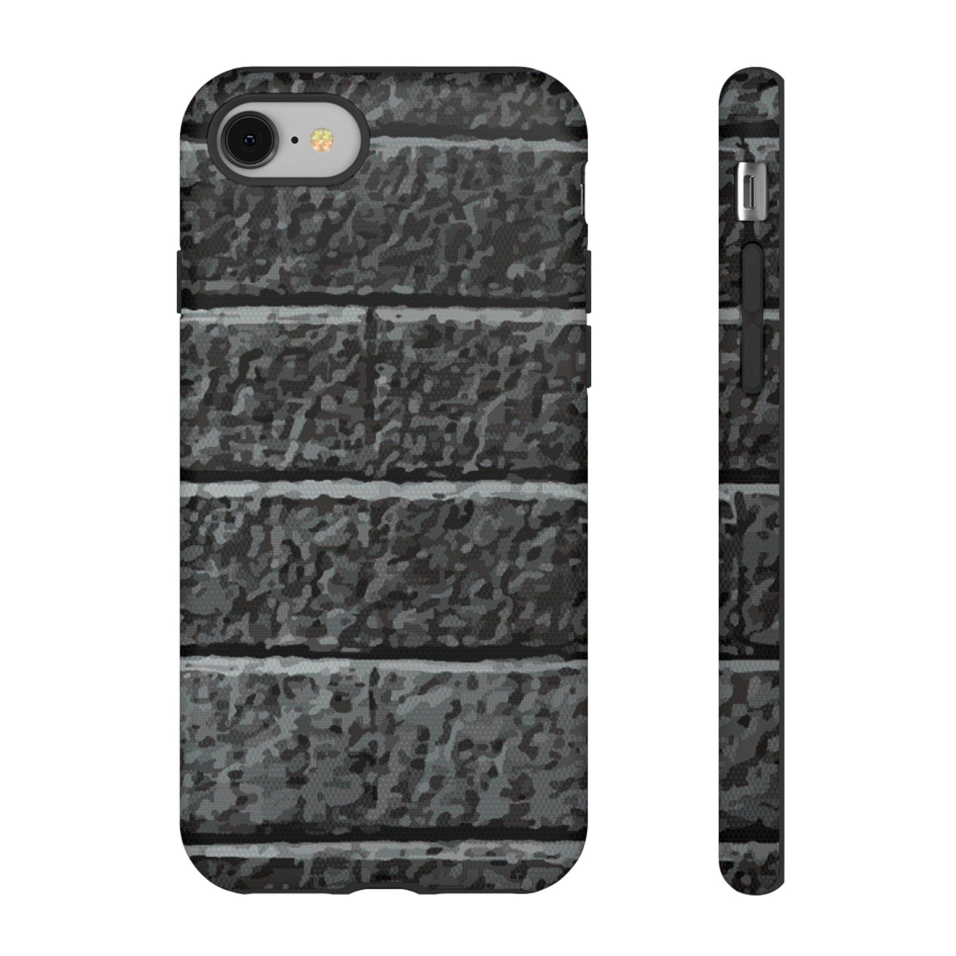 Phone Case-BLACK BRICK | Tough-iPhone 8-Matte-PhoneCaseBoss-Phone-Best-Phone-Cases