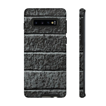 Phone Case-BLACK BRICK | Tough-Samsung Galaxy S10-Matte-PhoneCaseBoss-Phone-Best-Phone-Cases