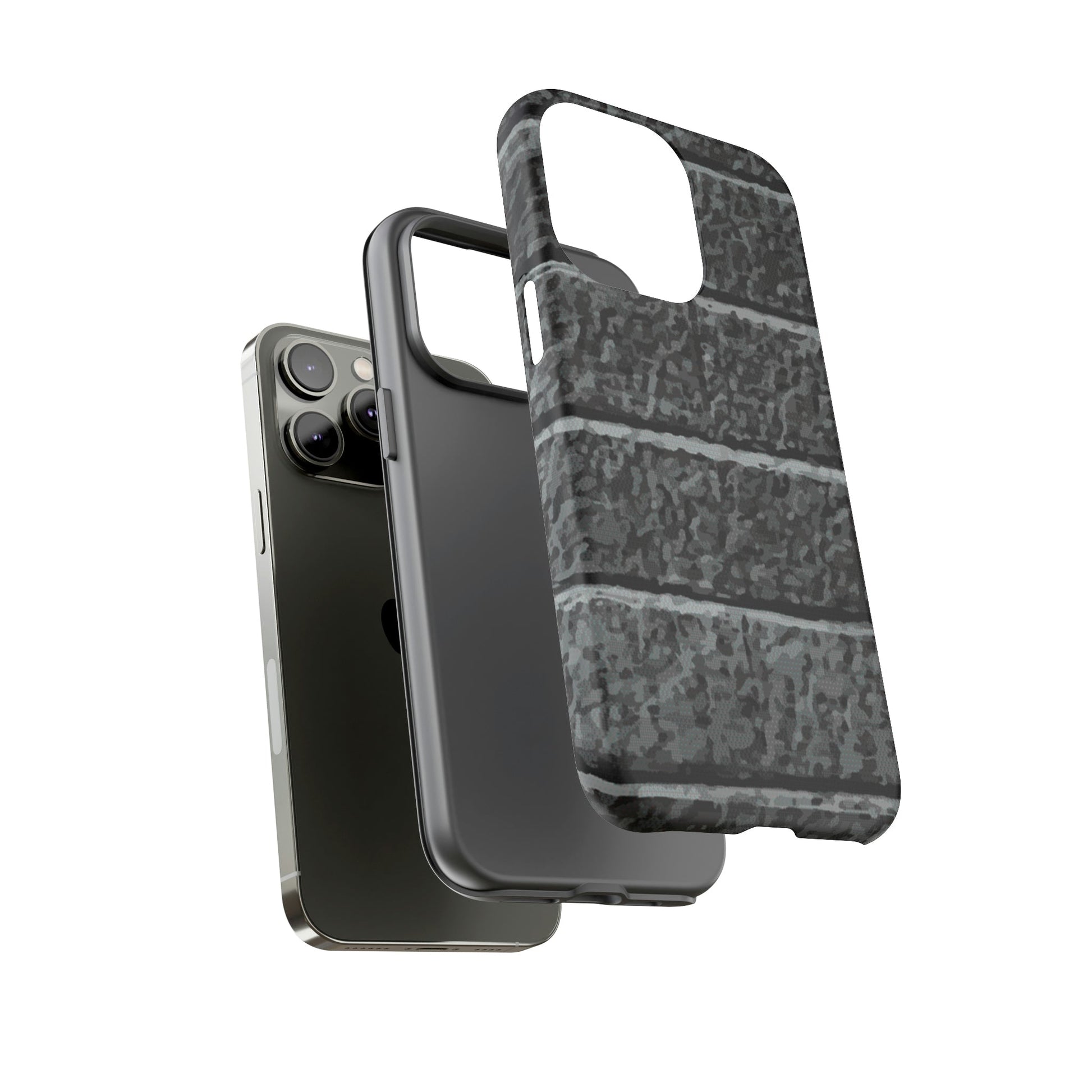 Phone Case-BLACK BRICK | Tough-PhoneCaseBoss-Phone-Best-Phone-Cases