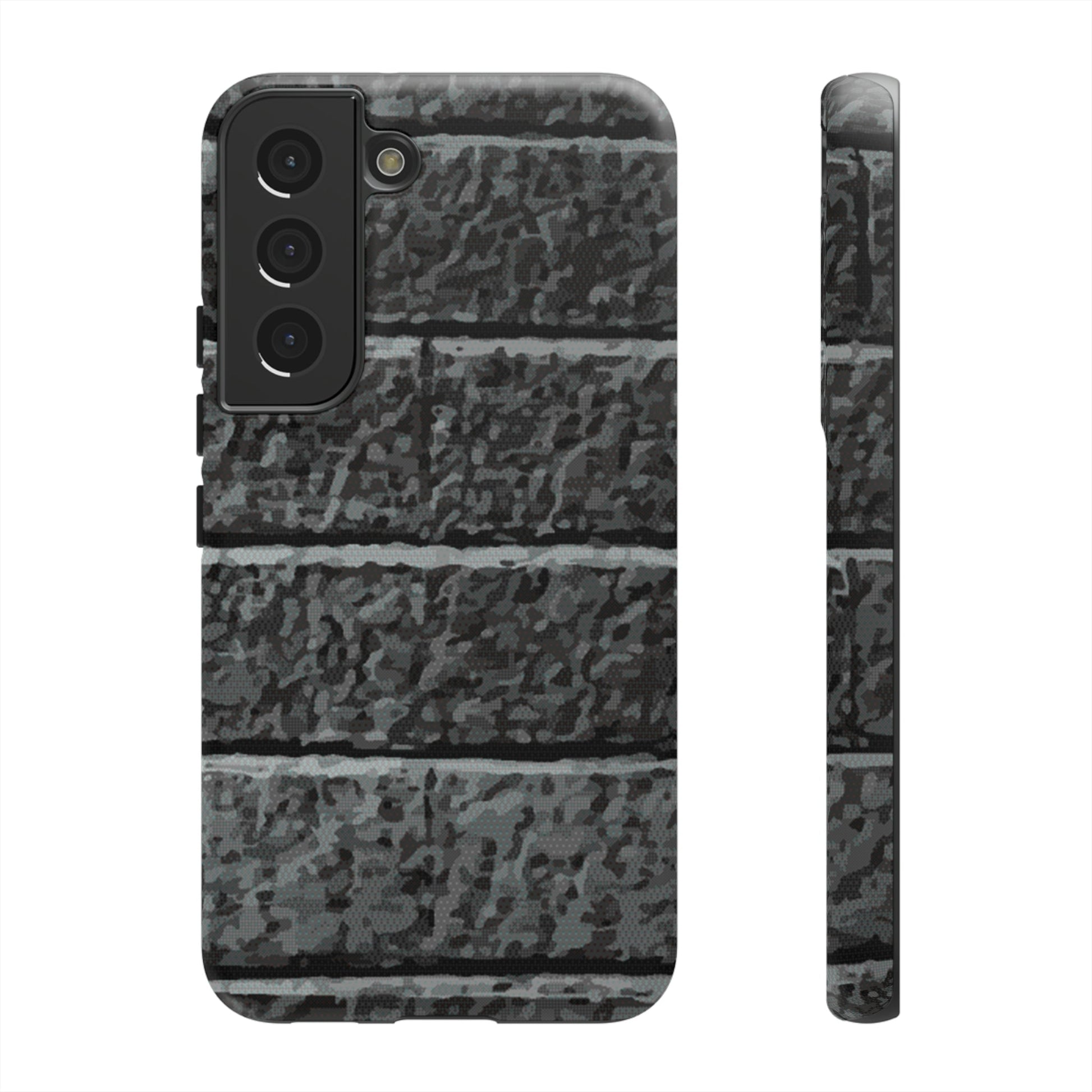 Phone Case-BLACK BRICK | Tough-Samsung Galaxy S22-Matte-PhoneCaseBoss-Phone-Best-Phone-Cases