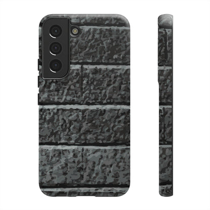 Phone Case-BLACK BRICK | Tough-Samsung Galaxy S22-Matte-PhoneCaseBoss-Phone-Best-Phone-Cases