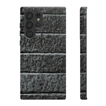 Phone Case-BLACK BRICK | Tough-Samsung Galaxy S22 Ultra-Matte-PhoneCaseBoss-Phone-Best-Phone-Cases