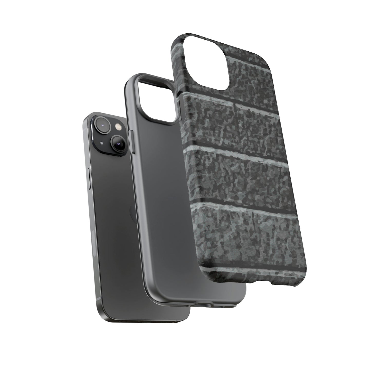 Phone Case-BLACK BRICK | Tough-PhoneCaseBoss-Phone-Best-Phone-Cases