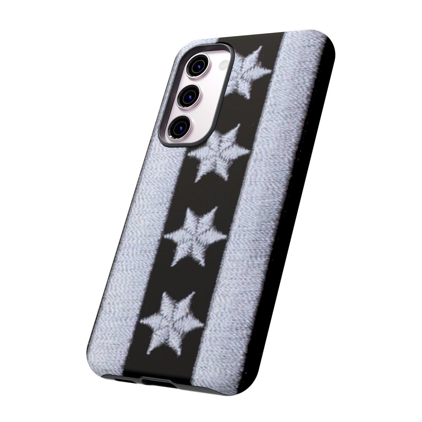 Phone Case-BLACK CHICAGO FLAG | Tough-PhoneCaseBoss-Phone-Best-Phone-Cases