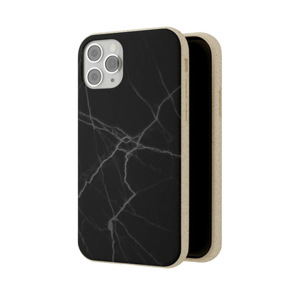 Biodegradeable iPhone Case Earth Friendly Android Phone Case-BLACK MARBLE | Biocase-PhoneCaseBoss-Phone-Best-Phone-Cases