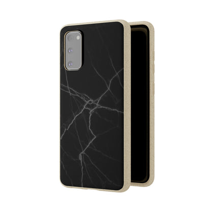 Biodegradeable iPhone Case Earth Friendly Android Phone Case-BLACK MARBLE | Biocase-PhoneCaseBoss-Phone-Best-Phone-Cases