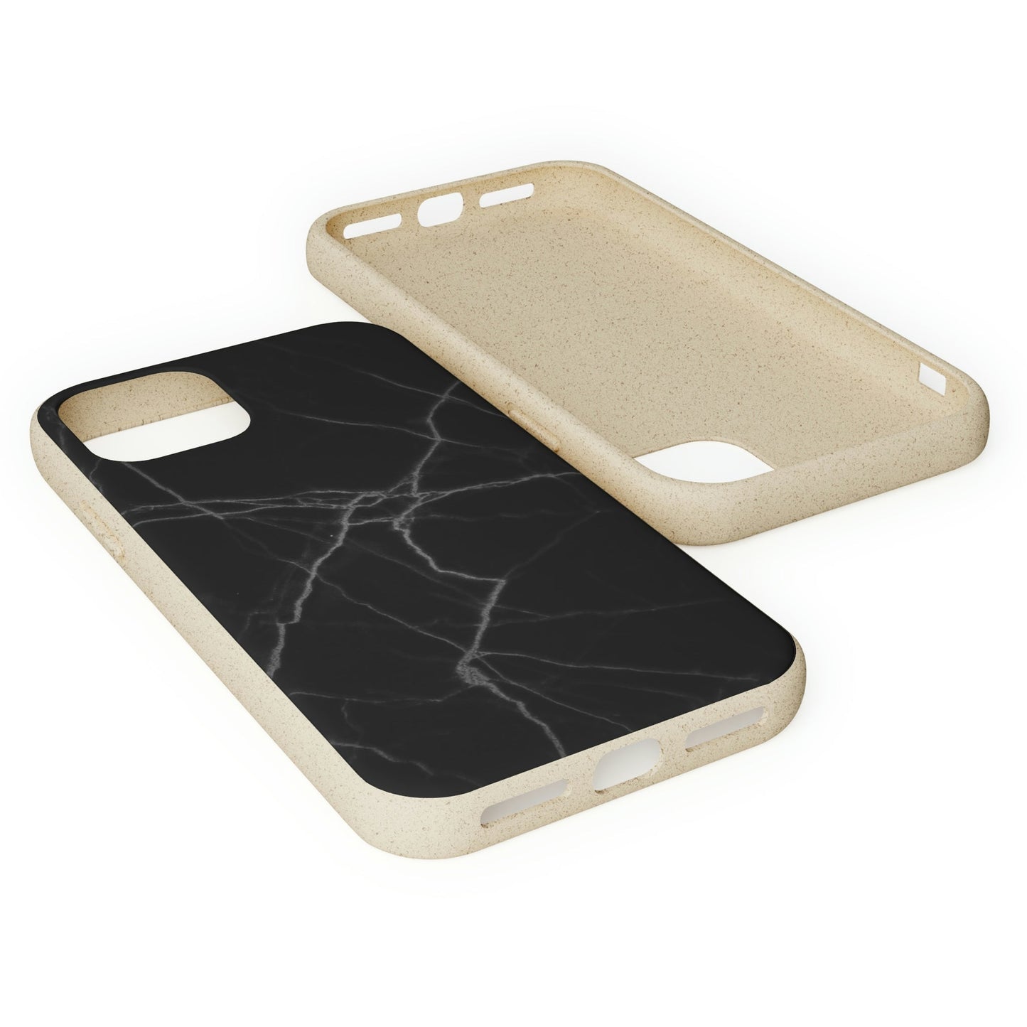 Biodegradeable iPhone Case Earth Friendly Android Phone Case-BLACK MARBLE | Biocase-PhoneCaseBoss-Phone-Best-Phone-Cases