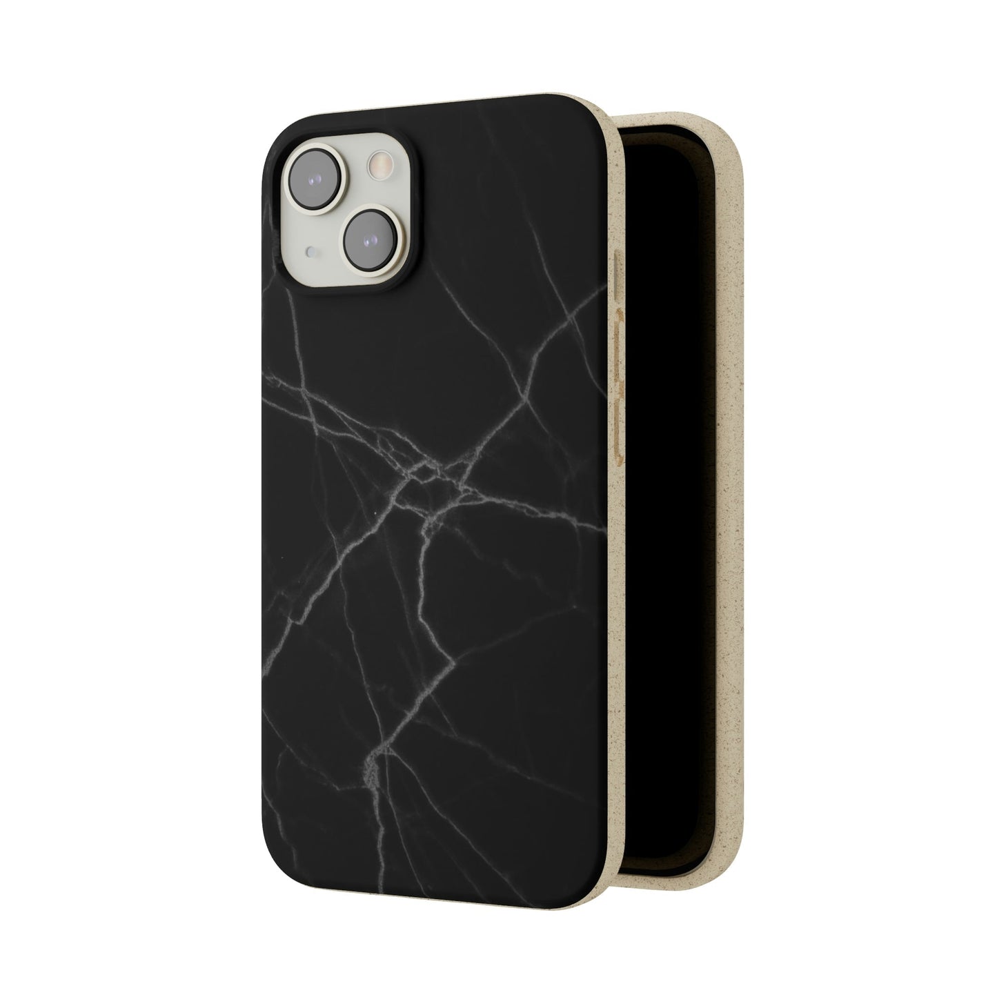 Biodegradeable iPhone Case Earth Friendly Android Phone Case-BLACK MARBLE | Biocase-PhoneCaseBoss-Phone-Best-Phone-Cases