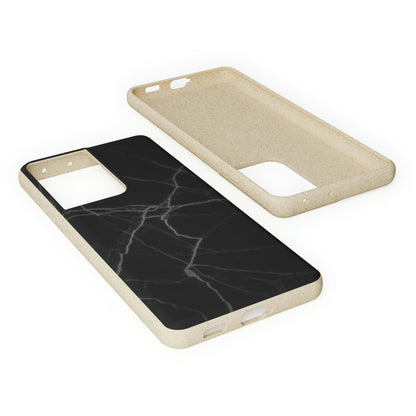 Biodegradeable iPhone Case Earth Friendly Android Phone Case-BLACK MARBLE | Biocase-PhoneCaseBoss-Phone-Best-Phone-Cases