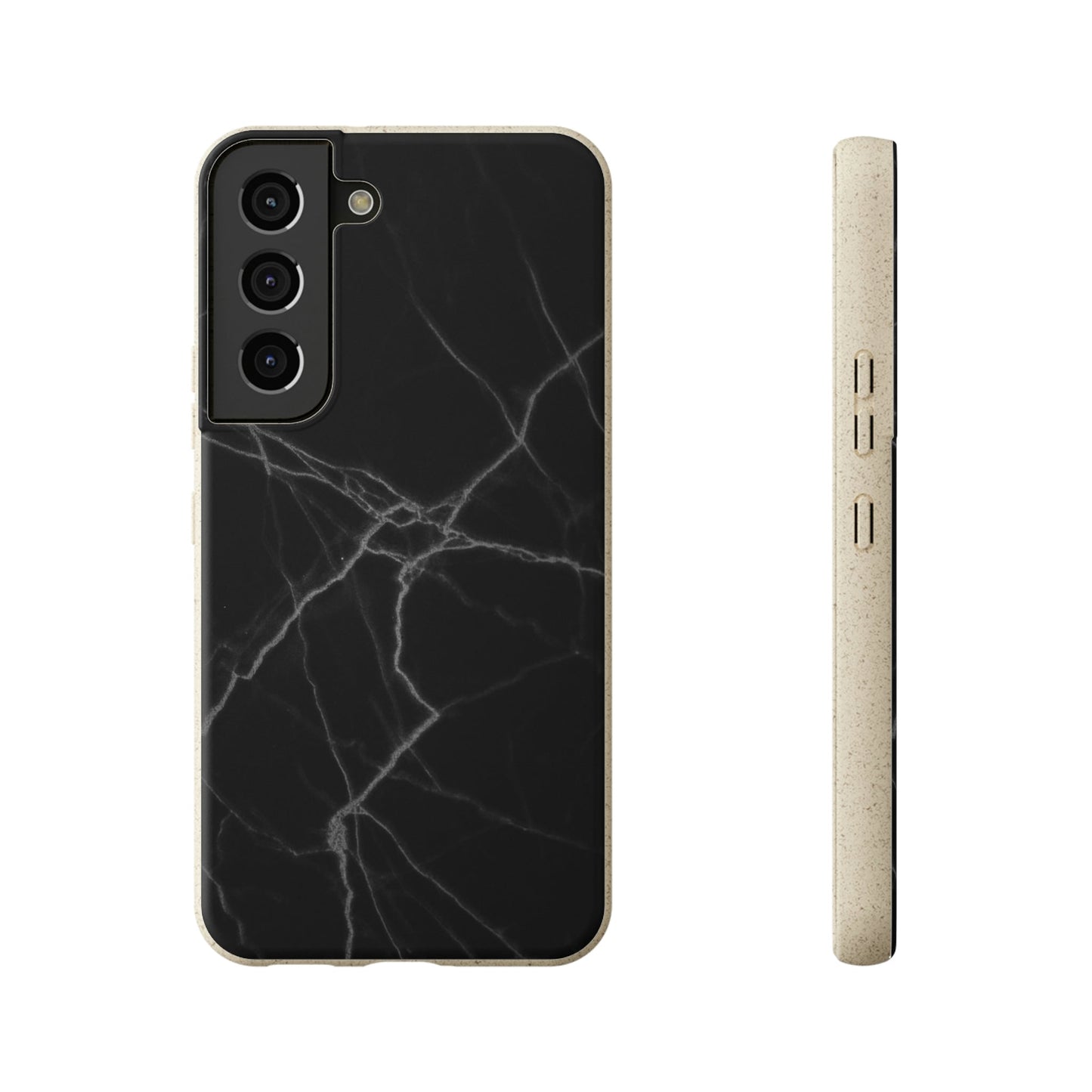 Biodegradeable iPhone Case Earth Friendly Android Phone Case-BLACK MARBLE | Biocase-Samsung Galaxy S22-PhoneCaseBoss-Phone-Best-Phone-Cases