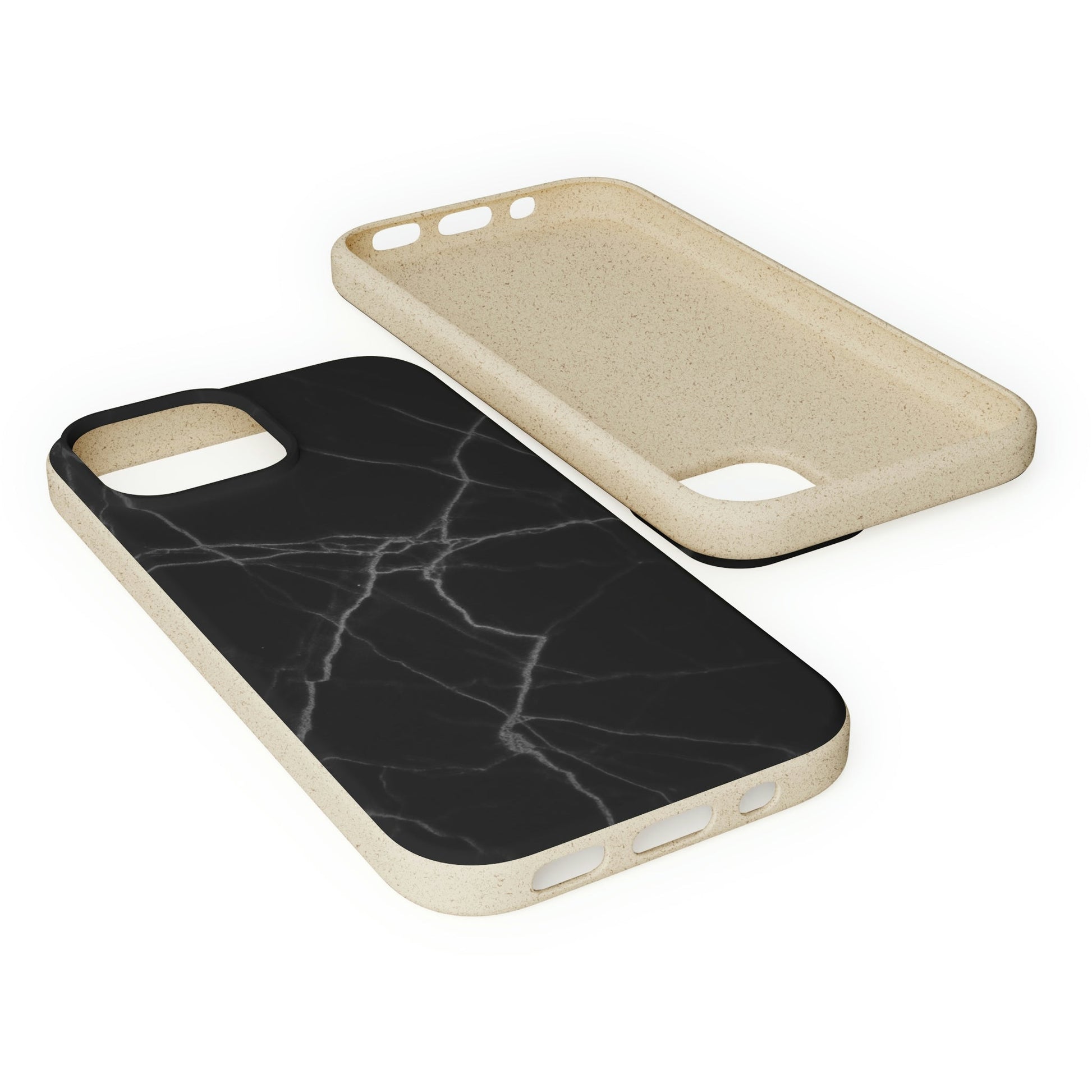 Biodegradeable iPhone Case Earth Friendly Android Phone Case-BLACK MARBLE | Biocase-PhoneCaseBoss-Phone-Best-Phone-Cases