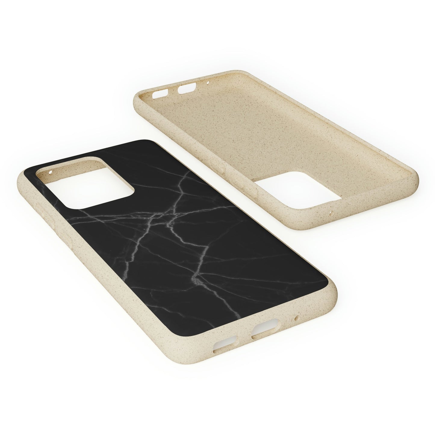 Biodegradeable iPhone Case Earth Friendly Android Phone Case-BLACK MARBLE | Biocase-PhoneCaseBoss-Phone-Best-Phone-Cases