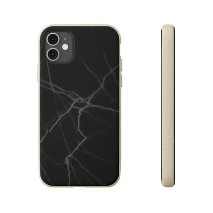 Biodegradeable iPhone Case Earth Friendly Android Phone Case-BLACK MARBLE | Biocase-iPhone 11 with gift packaging-PhoneCaseBoss-Phone-Best-Phone-Cases