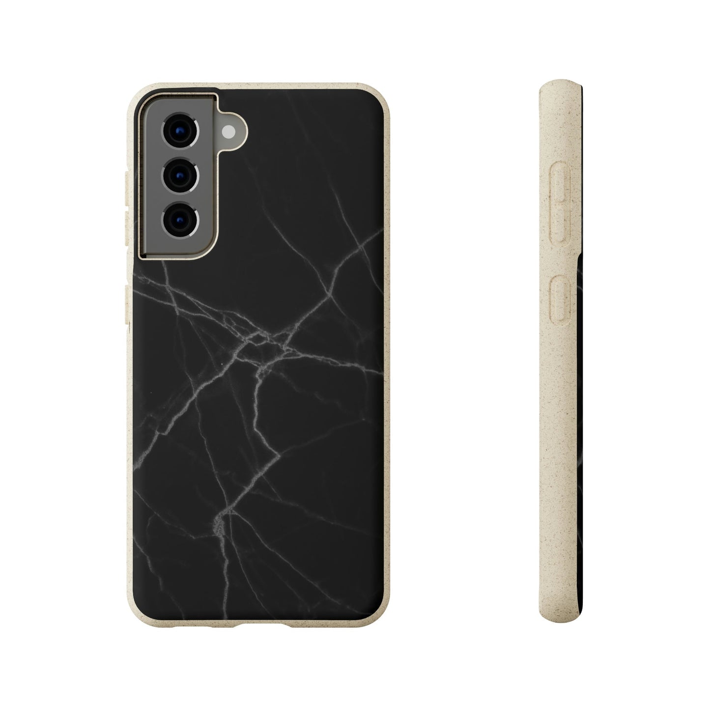 Biodegradeable iPhone Case Earth Friendly Android Phone Case-BLACK MARBLE | Biocase-Samsung Galaxy S21-PhoneCaseBoss-Phone-Best-Phone-Cases