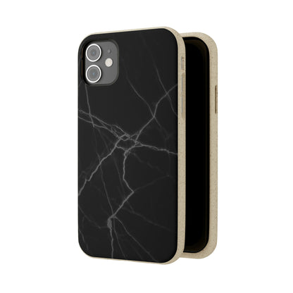 Biodegradeable iPhone Case Earth Friendly Android Phone Case-BLACK MARBLE | Biocase-PhoneCaseBoss-Phone-Best-Phone-Cases