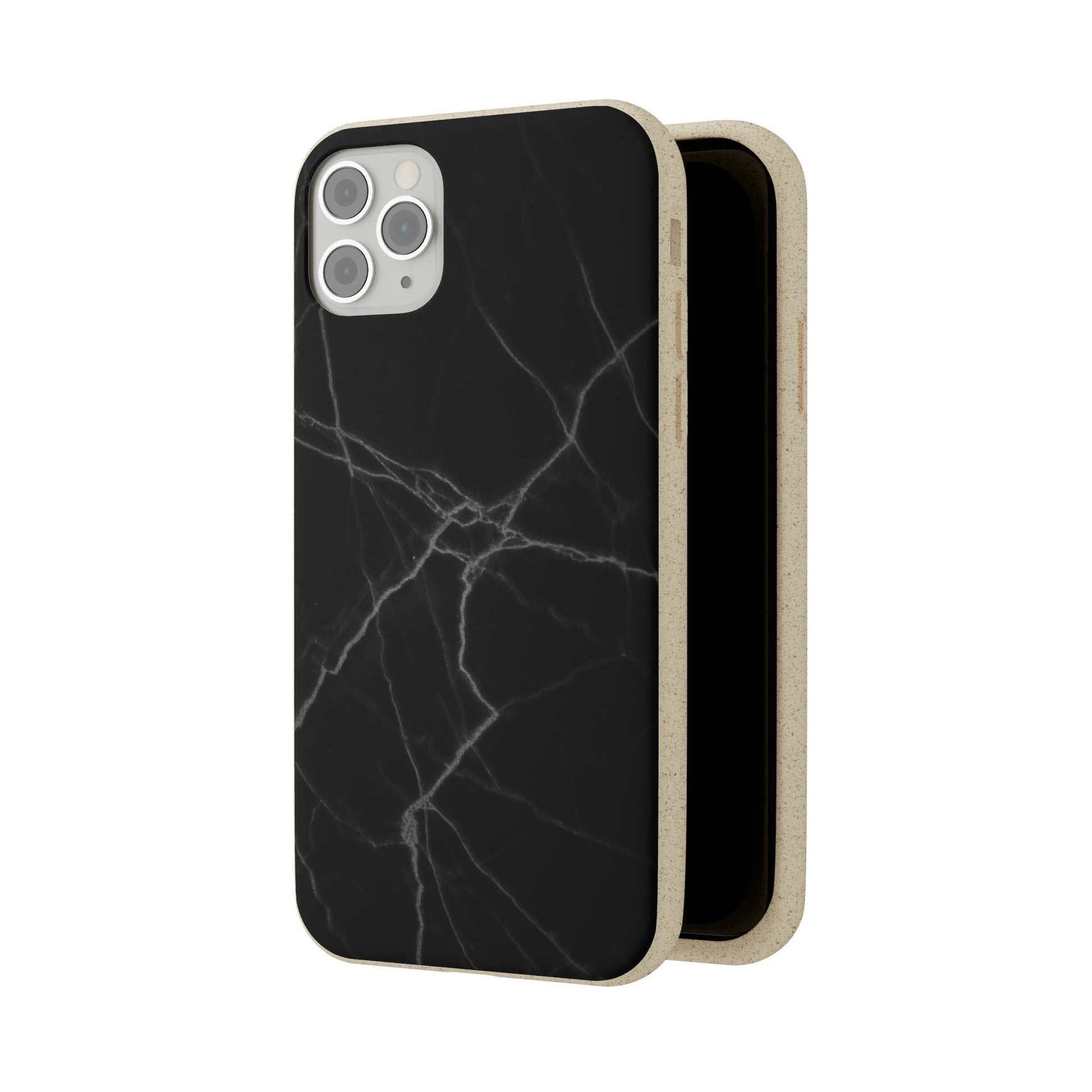 Biodegradeable iPhone Case Earth Friendly Android Phone Case-BLACK MARBLE | Biocase-PhoneCaseBoss-Phone-Best-Phone-Cases