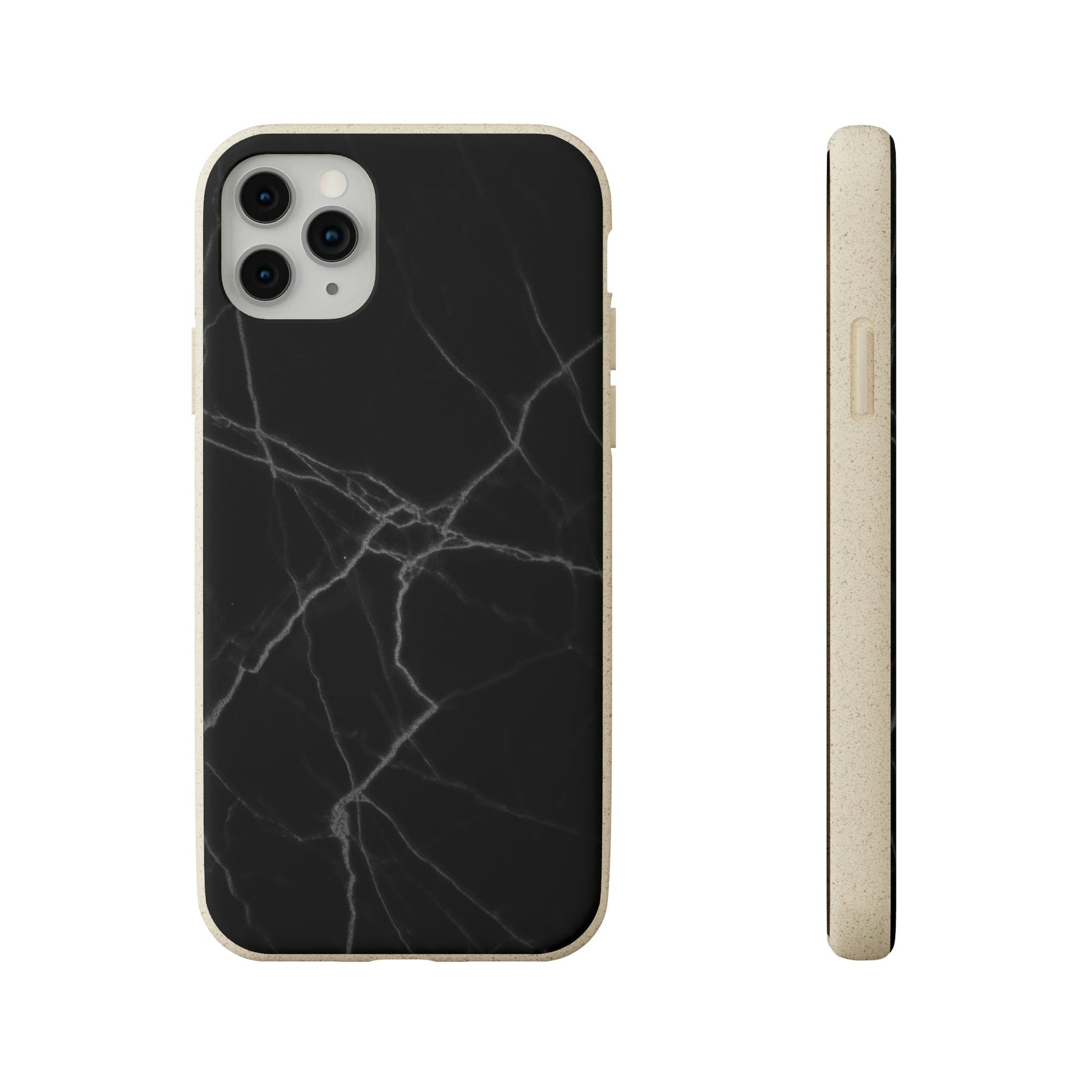 Biodegradeable iPhone Case Earth Friendly Android Phone Case-BLACK MARBLE | Biocase-iPhone 11 Pro Max-PhoneCaseBoss-Phone-Best-Phone-Cases