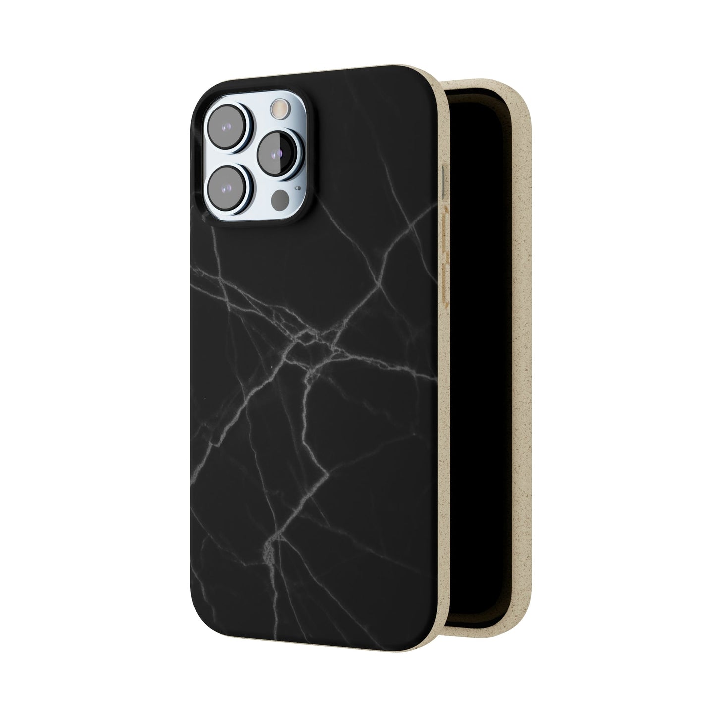 Biodegradeable iPhone Case Earth Friendly Android Phone Case-BLACK MARBLE | Biocase-PhoneCaseBoss-Phone-Best-Phone-Cases