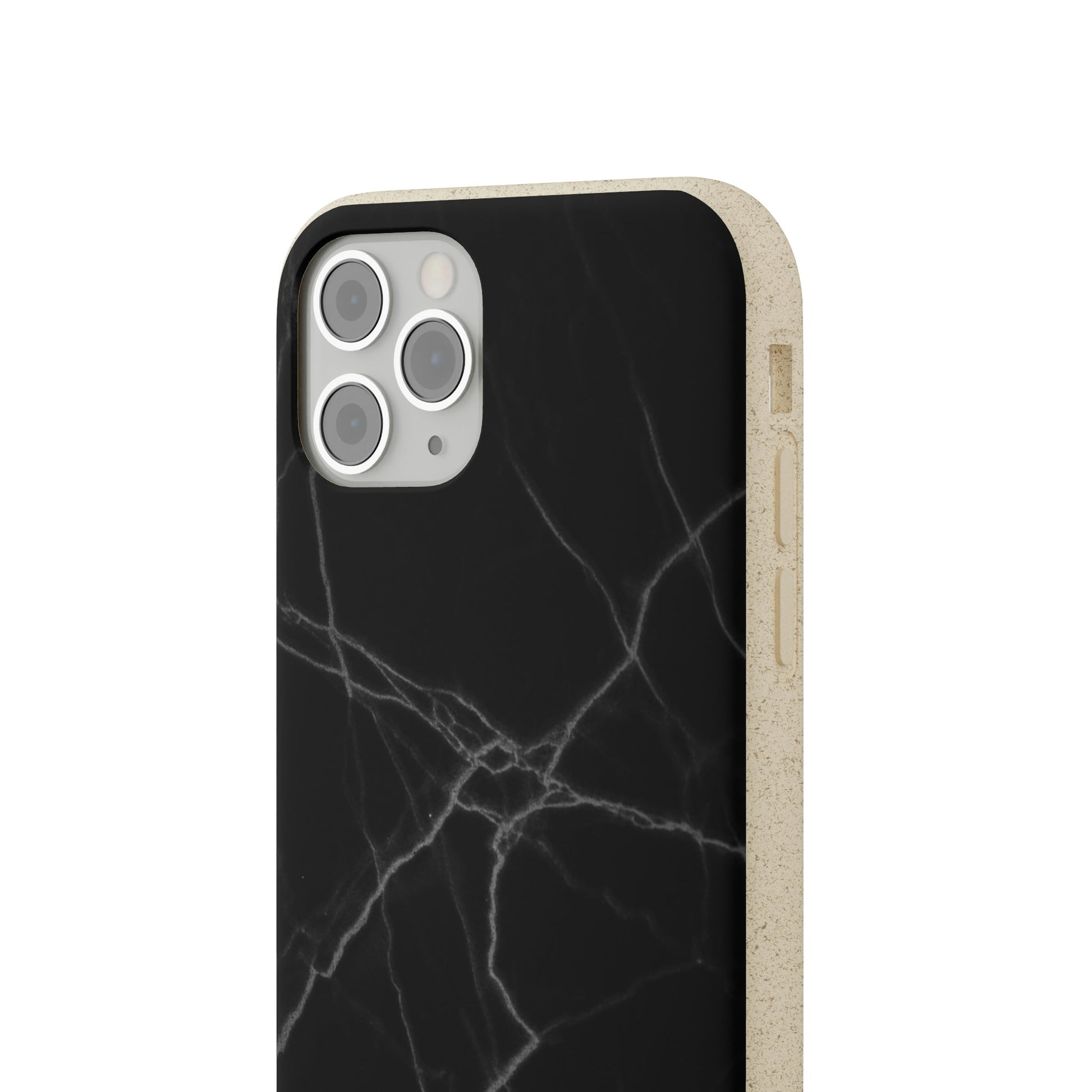 Biodegradeable iPhone Case Earth Friendly Android Phone Case-BLACK MARBLE | Biocase-PhoneCaseBoss-Phone-Best-Phone-Cases