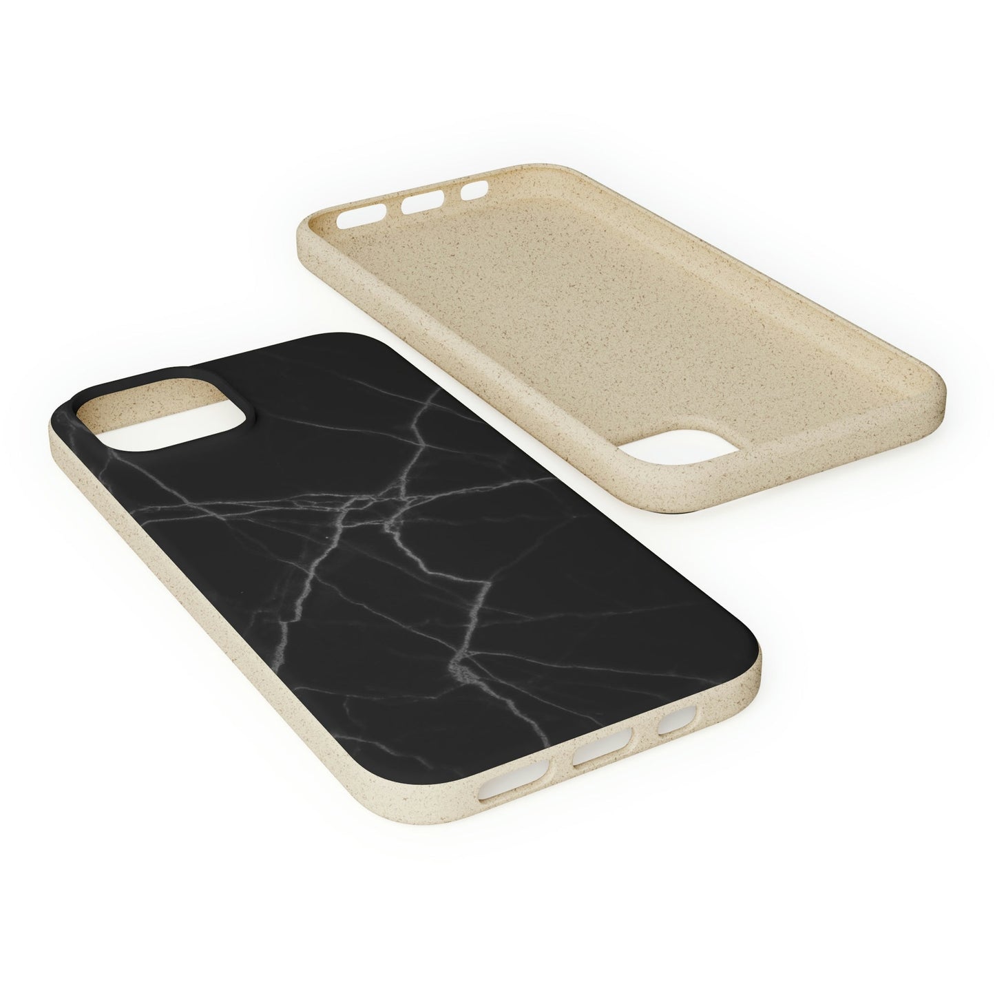 Biodegradeable iPhone Case Earth Friendly Android Phone Case-BLACK MARBLE | Biocase-PhoneCaseBoss-Phone-Best-Phone-Cases