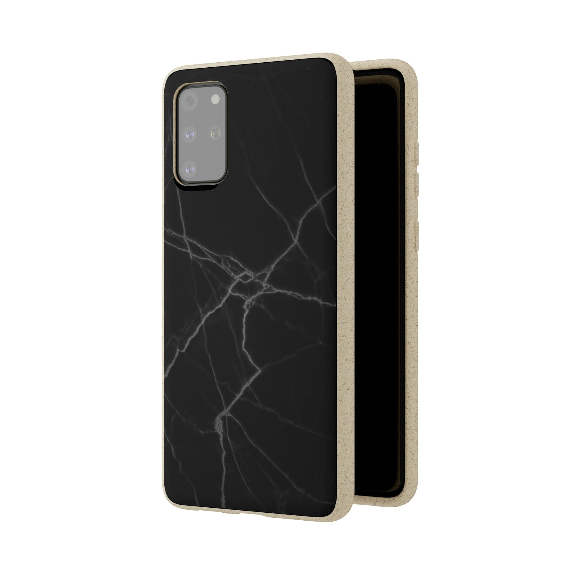 Biodegradeable iPhone Case Earth Friendly Android Phone Case-BLACK MARBLE | Biocase-PhoneCaseBoss-Phone-Best-Phone-Cases