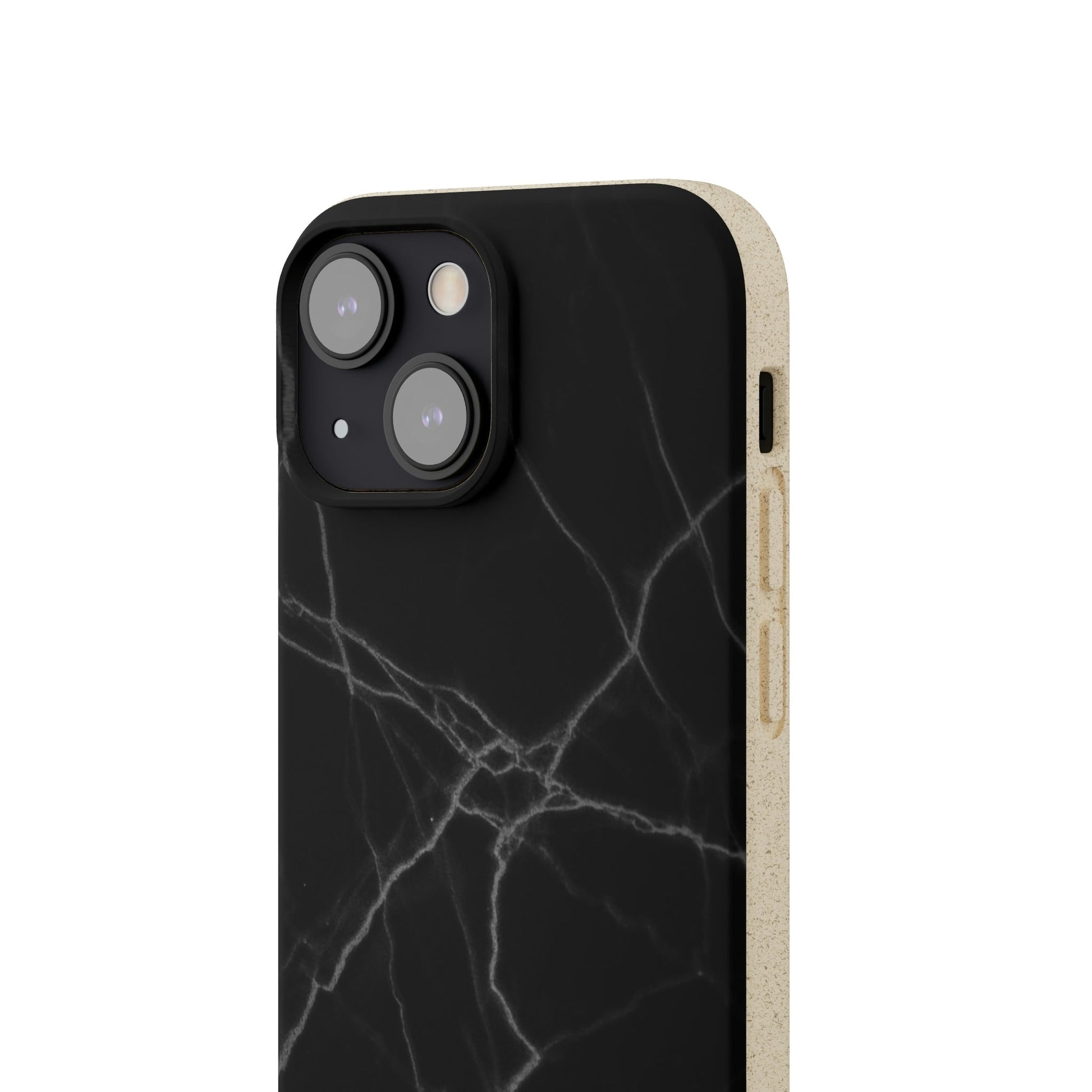 Biodegradeable iPhone Case Earth Friendly Android Phone Case-BLACK MARBLE | Biocase-PhoneCaseBoss-Phone-Best-Phone-Cases