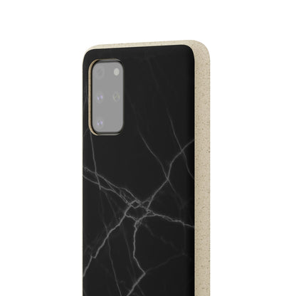 Biodegradeable iPhone Case Earth Friendly Android Phone Case-BLACK MARBLE | Biocase-PhoneCaseBoss-Phone-Best-Phone-Cases