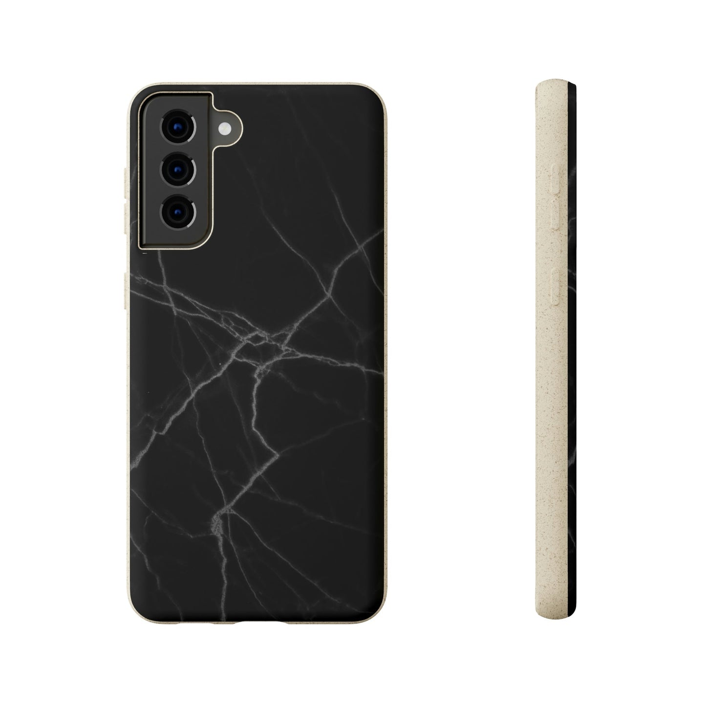 Biodegradeable iPhone Case Earth Friendly Android Phone Case-BLACK MARBLE | Biocase-Samsung Galaxy S21 Plus with gift packaging-PhoneCaseBoss-Phone-Best-Phone-Cases