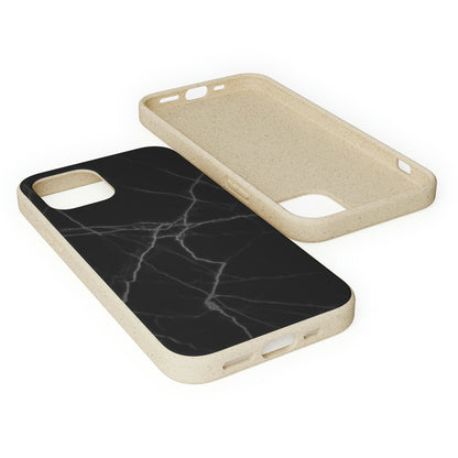 Biodegradeable iPhone Case Earth Friendly Android Phone Case-BLACK MARBLE | Biocase-PhoneCaseBoss-Phone-Best-Phone-Cases