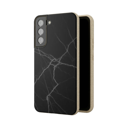 Biodegradeable iPhone Case Earth Friendly Android Phone Case-BLACK MARBLE | Biocase-PhoneCaseBoss-Phone-Best-Phone-Cases