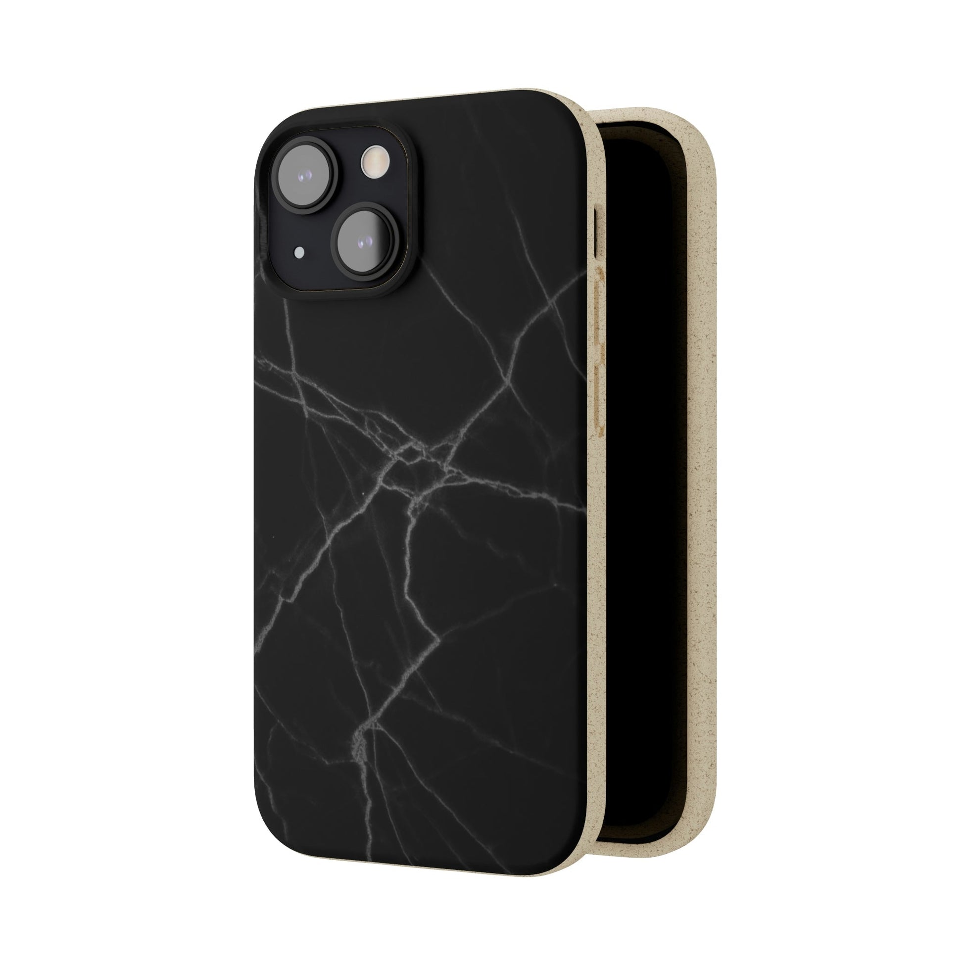 Biodegradeable iPhone Case Earth Friendly Android Phone Case-BLACK MARBLE | Biocase-PhoneCaseBoss-Phone-Best-Phone-Cases