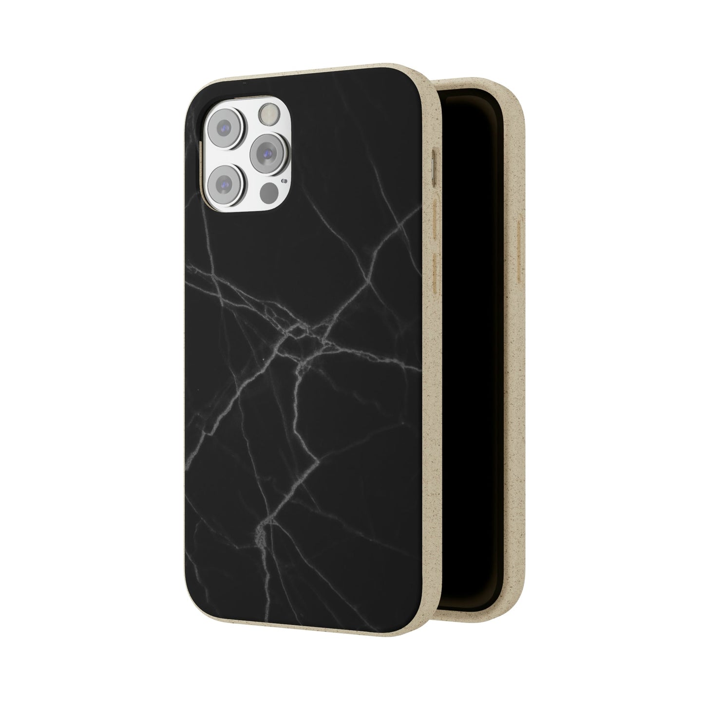 Biodegradeable iPhone Case Earth Friendly Android Phone Case-BLACK MARBLE | Biocase-PhoneCaseBoss-Phone-Best-Phone-Cases