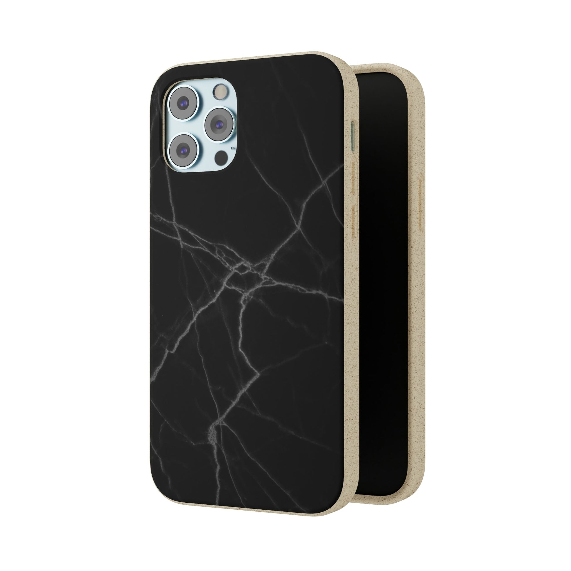 Biodegradeable iPhone Case Earth Friendly Android Phone Case-BLACK MARBLE | Biocase-PhoneCaseBoss-Phone-Best-Phone-Cases