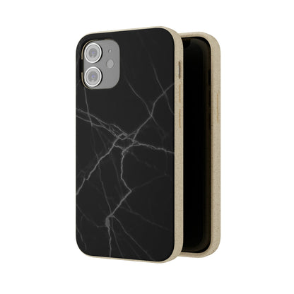 Biodegradeable iPhone Case Earth Friendly Android Phone Case-BLACK MARBLE | Biocase-PhoneCaseBoss-Phone-Best-Phone-Cases