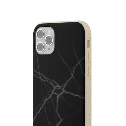 Biodegradeable iPhone Case Earth Friendly Android Phone Case-BLACK MARBLE | Biocase-PhoneCaseBoss-Phone-Best-Phone-Cases