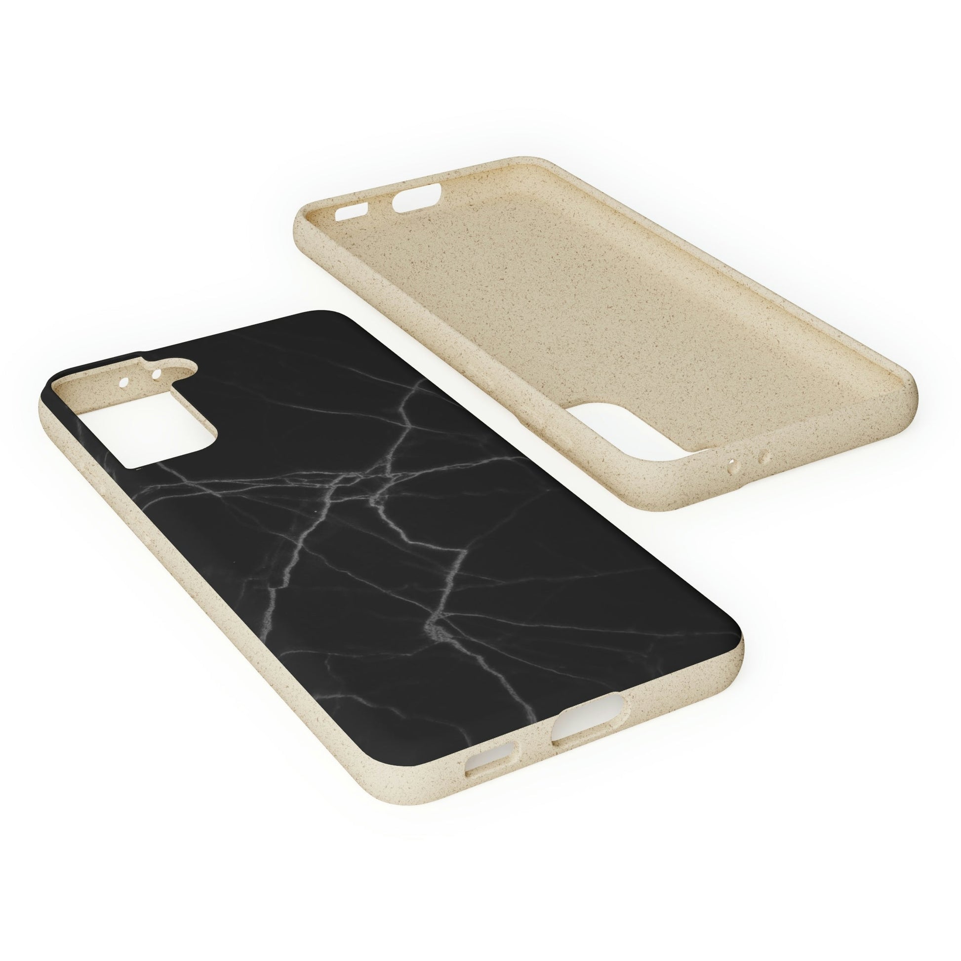 Biodegradeable iPhone Case Earth Friendly Android Phone Case-BLACK MARBLE | Biocase-PhoneCaseBoss-Phone-Best-Phone-Cases