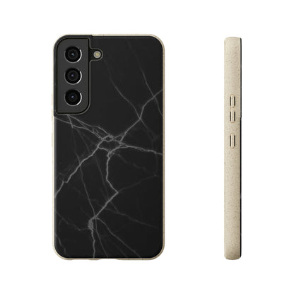 Biodegradeable iPhone Case Earth Friendly Android Phone Case-BLACK MARBLE | Biocase-Samsung Galaxy S22 with gift packaging-PhoneCaseBoss-Phone-Best-Phone-Cases